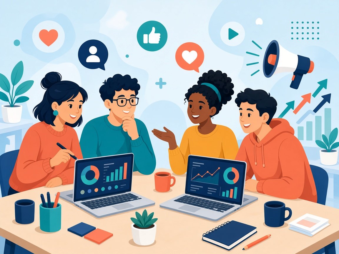 Fer Social Media team illustration
